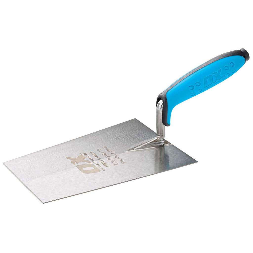 Ox Pro Bucket Trowel Stainless Steel 7 inch / 180mm image 0