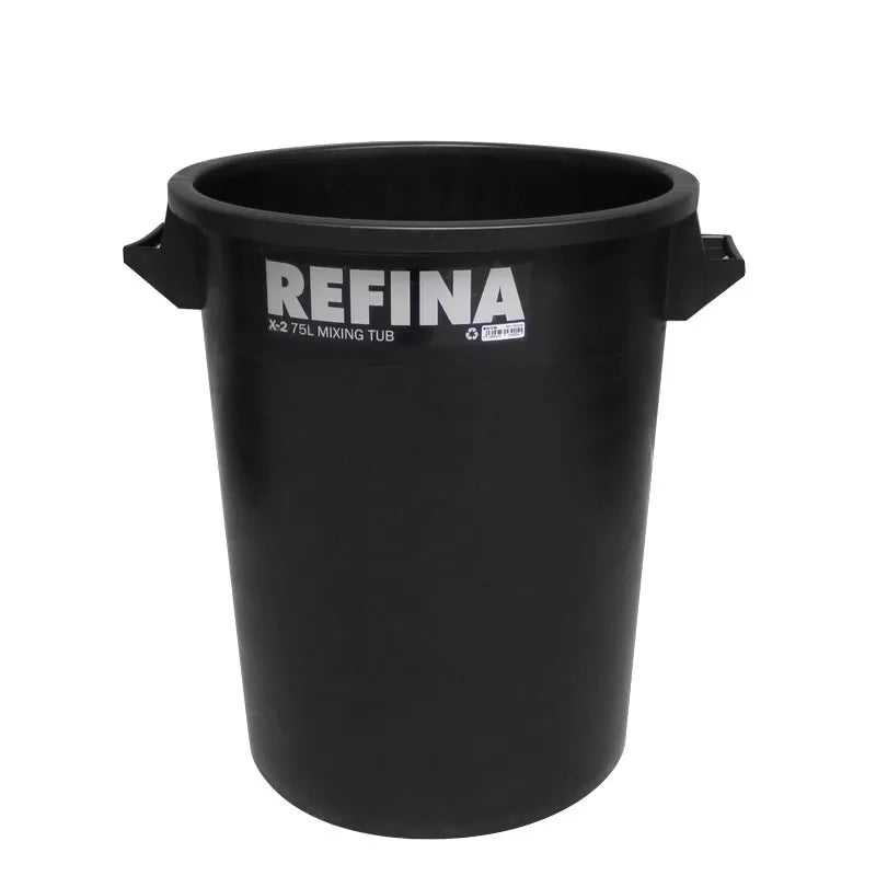 Refina X-2 Black Heavy Duty Plaster Mixing Bucket Tub - 75L image
