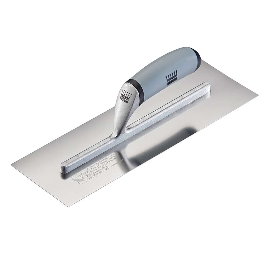 Ragni Stainless Steel Hi-Lift Feather Edge Finishing Trowel image 0