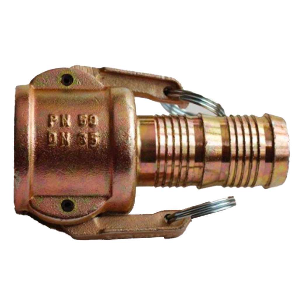 35mm Female camlock coupling with tail image 0