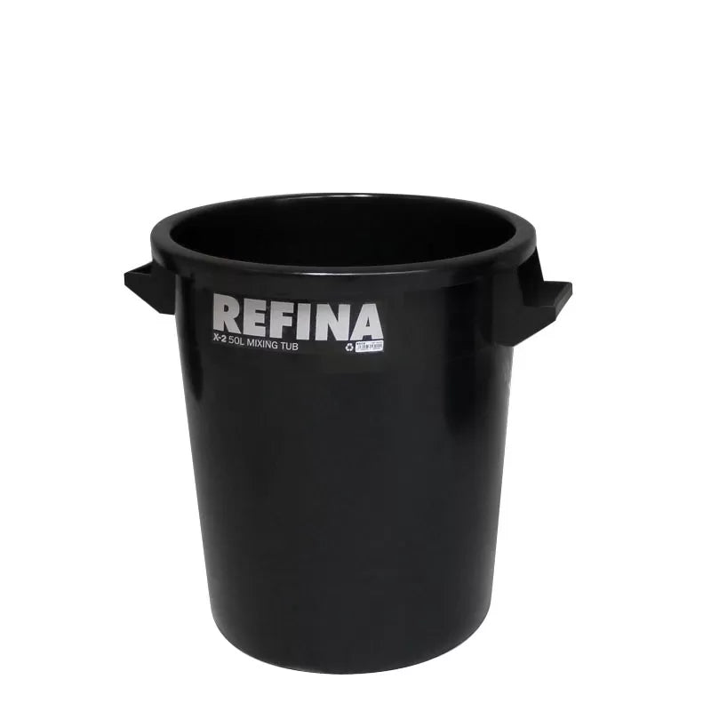 Refina X-2 Black Heavy Duty Plaster Mixing Bucket Tub - 50L image