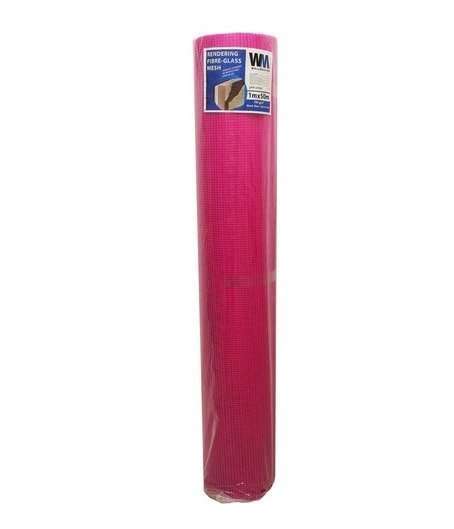 Fibreglass Pink Rendering Mesh 1m x 50m image 0