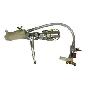 Putzmeister render spray gun with aluminium material shut off, 25mm female swivel coupling, air control and 14mm Nozzle image 0