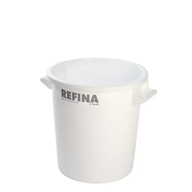 Refina X-1 White Heavy Duty Food Grade Plaster Mixing Bucket Tub - 50L image