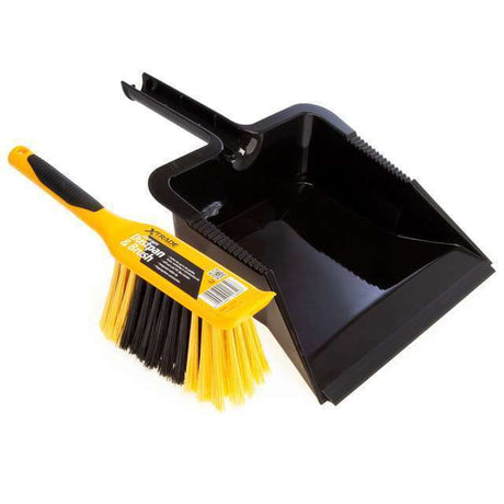 XTrade Heavy Duty Dustpan & Brush Set image 1