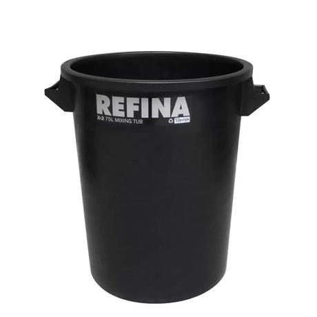 Refina X-2 Black Heavy Duty Plaster Mixing Bucket Tub - 75L image