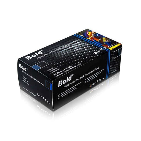 Aurelia Bold Disposable Black Nitrile Gloves image 1