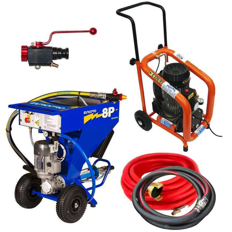 CES Euromair DropPro 8P Thin Coat Render Spray Machine Kit image 0
