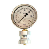 Pressure Gauge with 50mm Male Camlock Base Plate (P11 Outlet Gauge) image 0