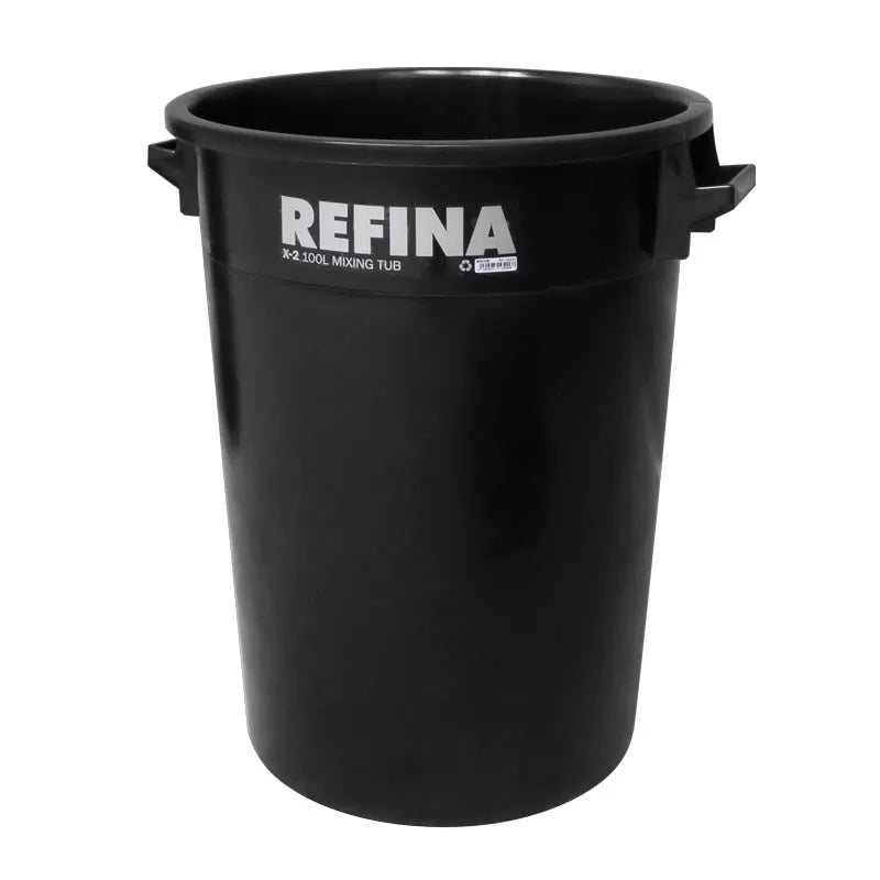 Refina X-2 Black Heavy Duty Plaster Mixing Bucket Tub - 100L image