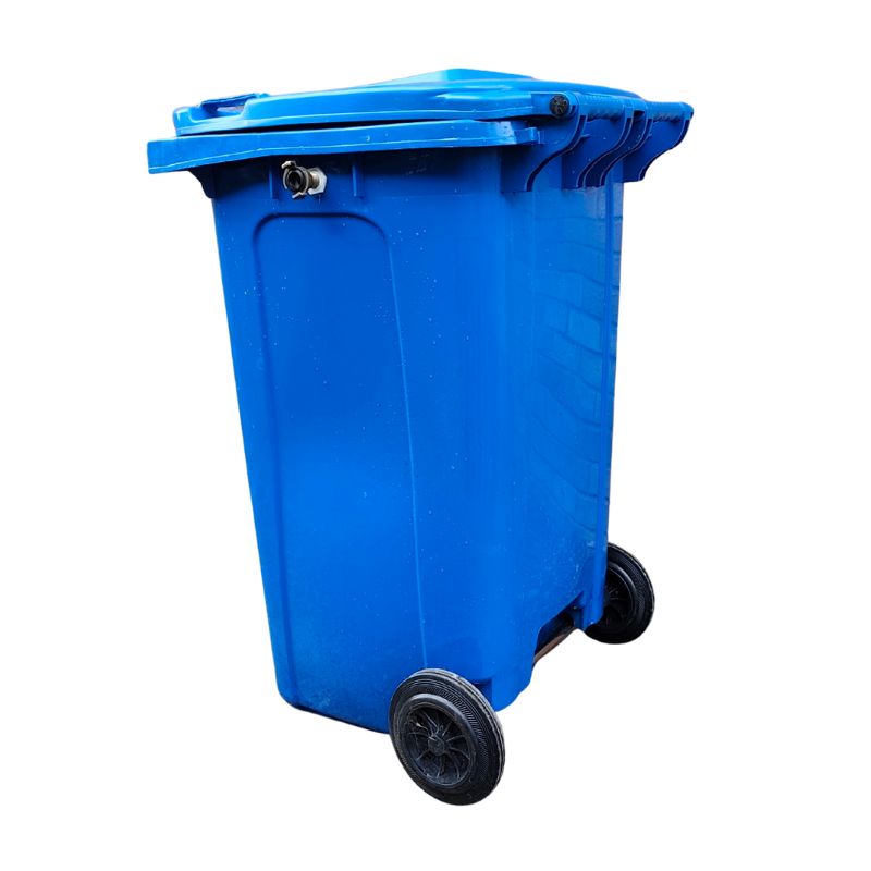 240L Wheelie Bin Water Butt with Geka Connections & Hose