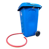 240L Wheelie Bin Water Butt with Geka Connections & Hose