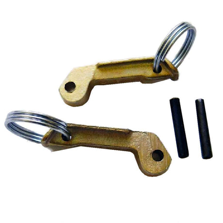Replacement camlock coupling handle with ring ears and pins (Pair) image 0
