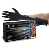 Aurelia Bold Disposable Black Nitrile Gloves image 0