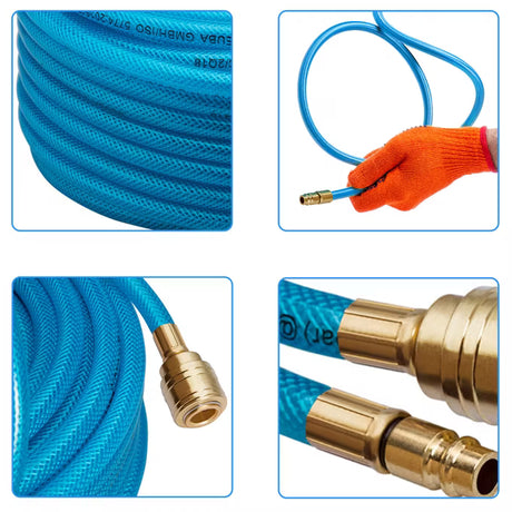 15m Air Hose including Euro Push Fittings image 3