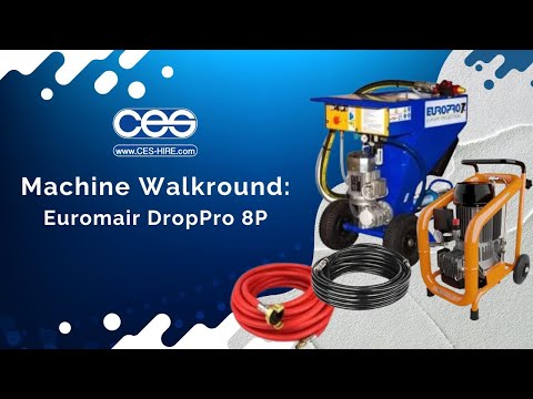 CES Euromair DropPro 8P Thin Coat Render Spray Machine Kit