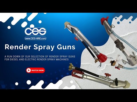 Render Spray Gun 300mm with aluminium taper valve and air shut off